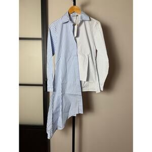 NWT Harshman Faretta Asymmetrical Button Down Shirt Size XS